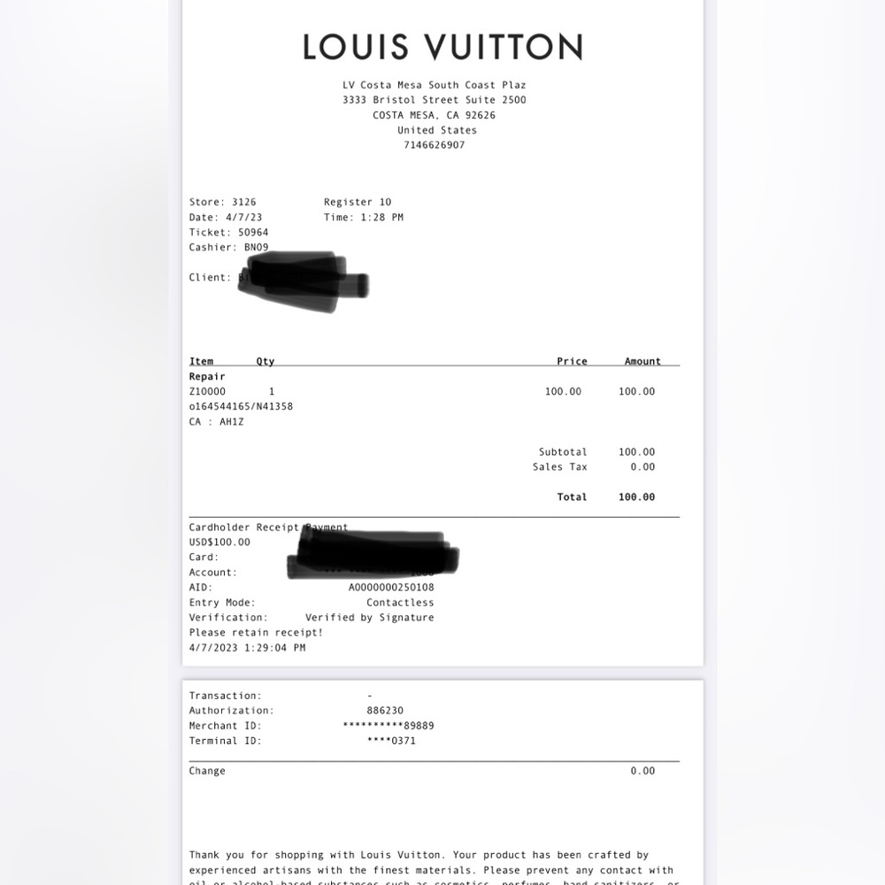 Authentic LV Damier Ebene Neverfull MM - Picture 7 of 8